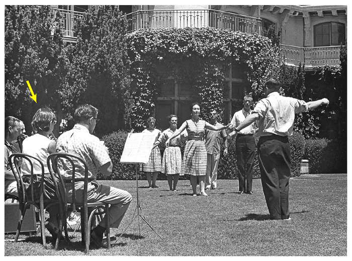 EML playing soprano recorder, mediaeval dance music 1962